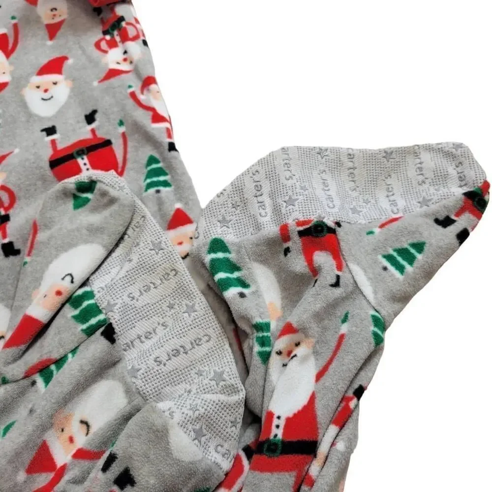 Carter's footed Santa pajamas 12